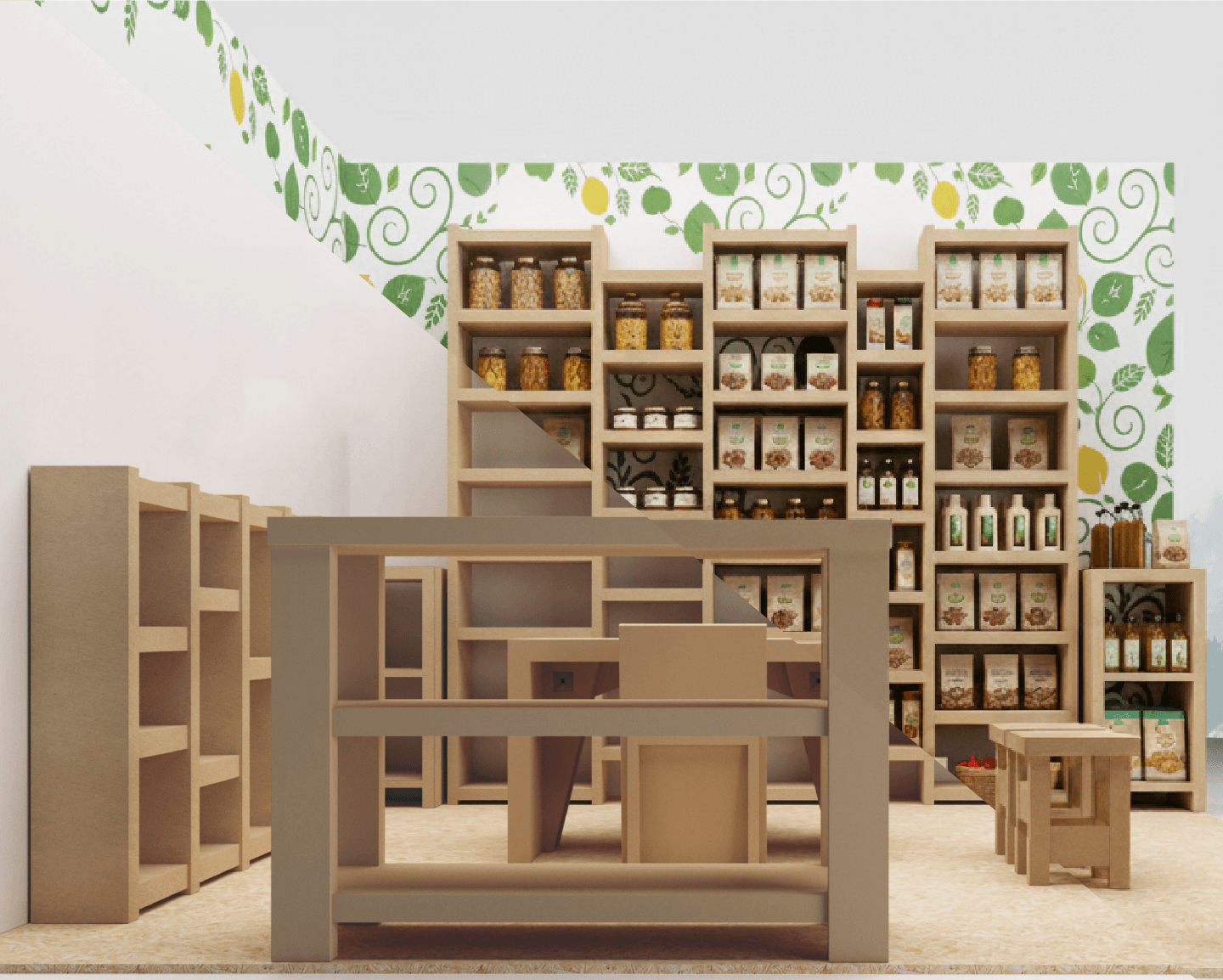 Stand fieristico Paper Eco in cartone